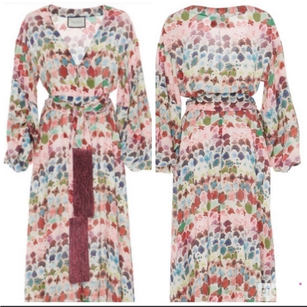ALEXIS ABSTRACT COLOR MAXI DRESS SIZE 6